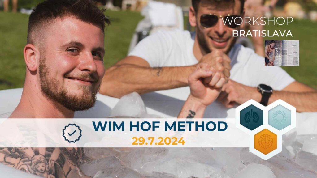 Plagát kurzu Wim Hof Method Bratislava 29.7.2024